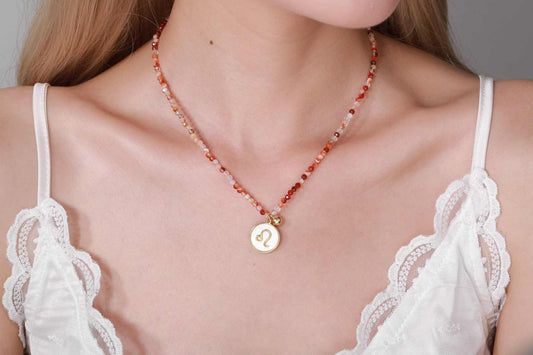 Leo Zodiac Sign Pendant Necklace