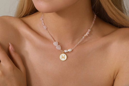 Pisces Zodiac Sign Pendant Necklace