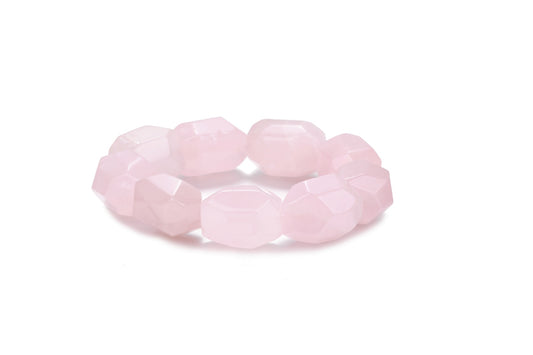 Mermaid rose quartz elastic bracelet