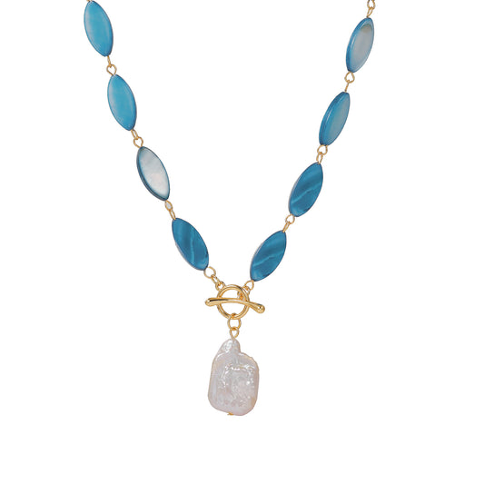 Turquoise Vacation Style Shell Necklace