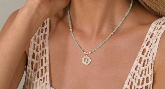 Virgo Zodiac Sign Pendant Necklace-Birthday Gift