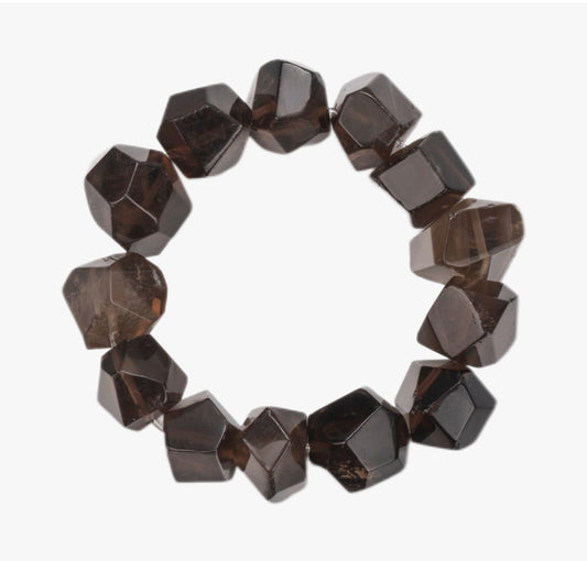 Ethan Smoky Quartz Elastic Bracelet