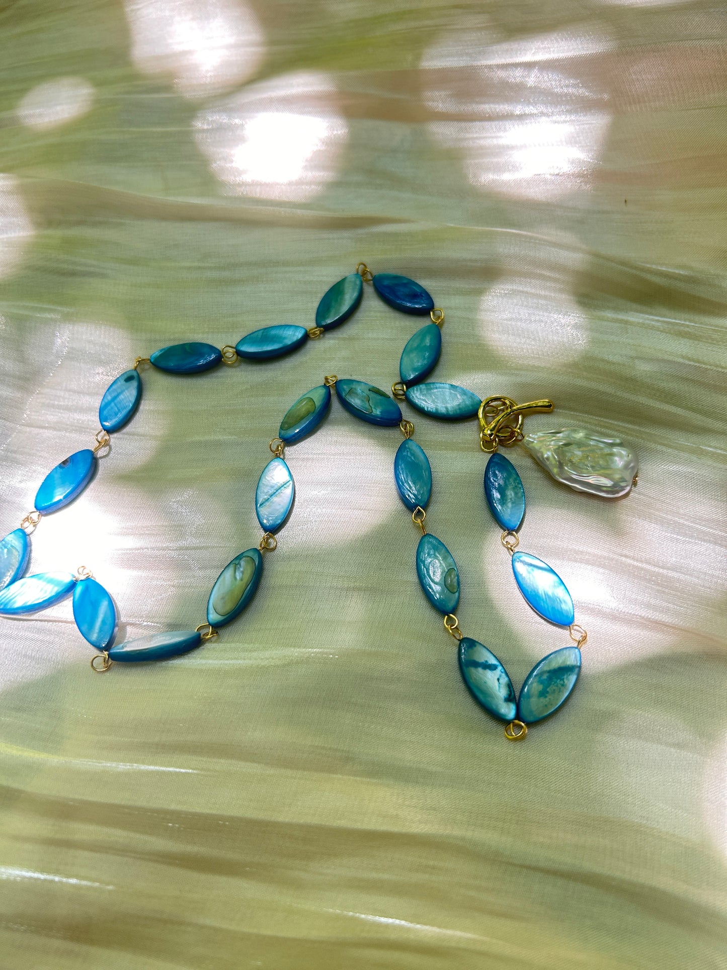 Turquoise Vacation Style Shell Necklace