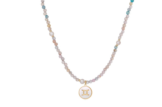 Gemini Zodiac Sign Necklace Birthday Gift