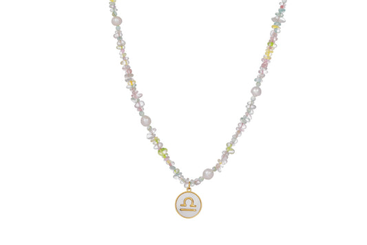 Libra Zodiac Sign Pendant Necklace-Birthday Gift