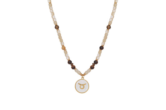 Taurus Zodiac Sign Necklace Birthday Gift