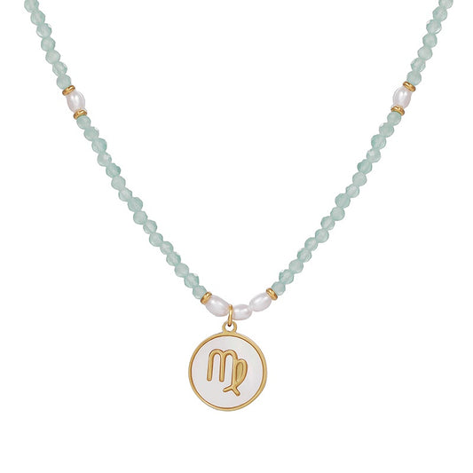 Virgo Zodiac Sign Necklace Birthday Gift