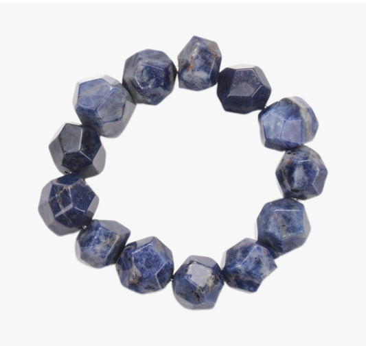 Soren Lapis Lazuli Elastic Bracelet