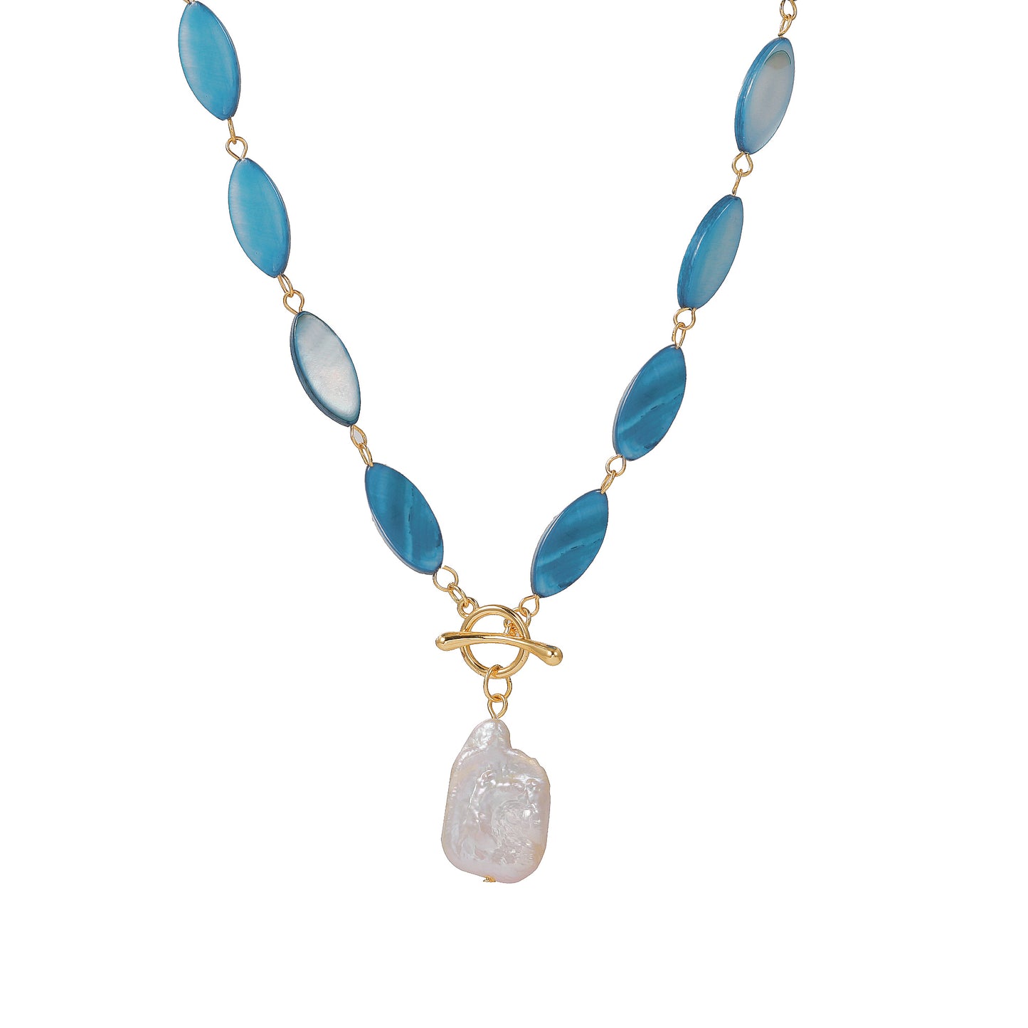 Turquoise Vacation Style Shell Necklace