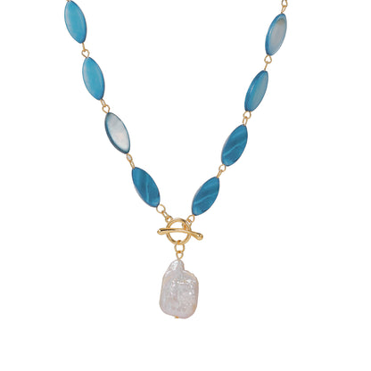 Turquoise Vacation Style Shell Necklace