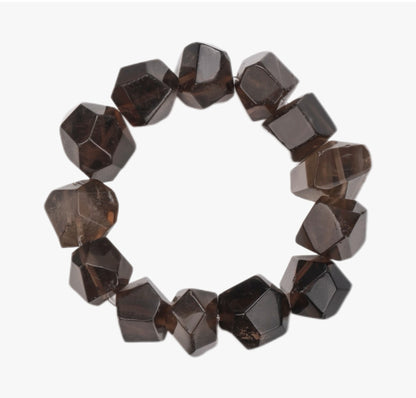 Ethan Smoky Quartz Elastic Bracelet