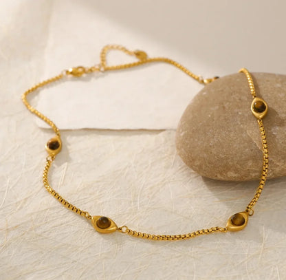 Evil Eye Tiger Eye Necklace