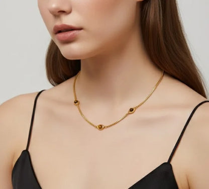 Evil Eye Tiger Eye Necklace