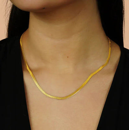 Snake Layering Gold Necklace