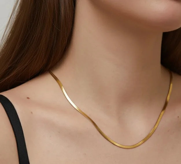 Snake Layering Gold Necklace
