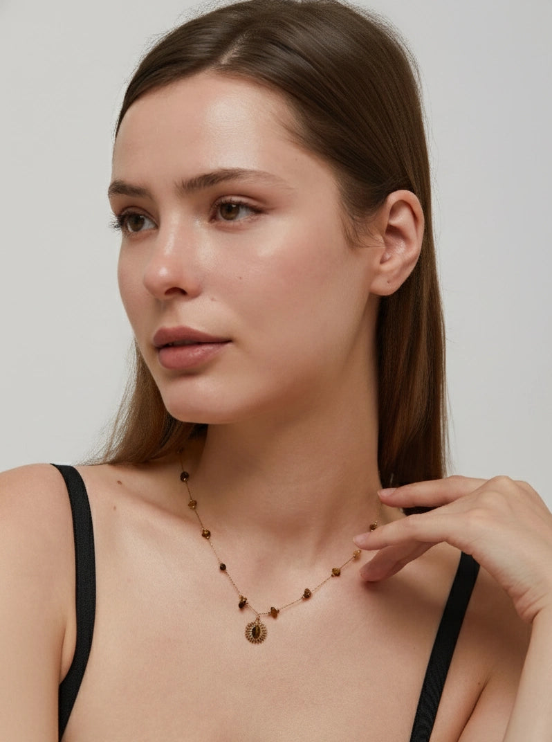 Maillard Sunburst Necklace