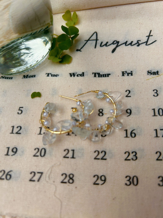 Boho Crystal Quartz Earrings